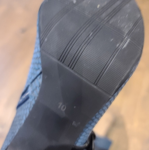 NEW - Size 10 Snake print Blue Boot - Picture 2 of 7